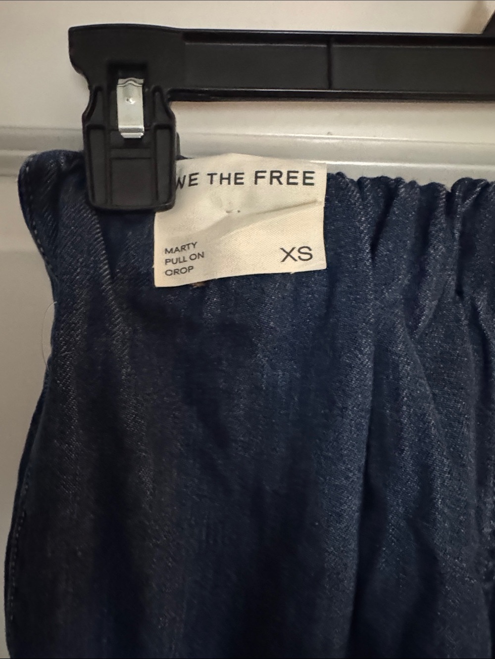 NWT Free People We The Free Marty Pull-On Crop / Cargo Denim Shorts - Picture 16 of 16